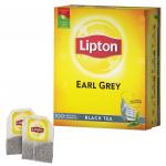 Чай LIPTON "Earl Grey", черный, 100 пакетиков с ярлычками по 2г, 21072022