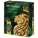 Чай RICHARD (Ричард) "Royal Green", зеленый, 100 пакетиков по 2г, ш/к 50603