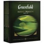 Чай GREENFIELD "Flying Dragon", зеленый, 100 пакетиков в конвертах по 2г, 0585