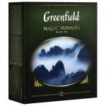 Чай GREENFIELD "Magic Yunnan" (Волшебный Юньнань), черный, 100 пакетиков в конвертах по 2г, ш/к05831