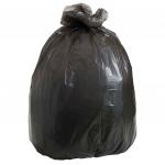Мешки для мусора 30 л, черные, в рулоне 30 шт., ПНД, 8 мкм, 50х60 см (±5%), стандарт, ОФИСМАГ, 601379