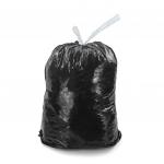 Мешки для мусора 120 л, завязки, черные в рулоне 10 шт., ПНД, 13 мкм, 67х80 см (±5%), эконом, ЛЮБАША
