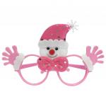 Очки карнавальные "Розовый Снеговик", 19х12х3,5 см, полипропилен/нетканый материал, 78593