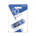 Флэш-диск 32 GB, SMARTBUY Glossy, USB 2.0, синий, SB32GBGS-B