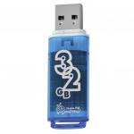 Флэш-диск 32 GB, SMARTBUY Glossy, USB 2.0, синий, SB32GBGS-B