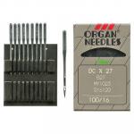 Иглы ORGAN арт.DCx27 № 80/12 уп. 10 шт. ПШМ/для высокоскоростн. оверлок./TEXTIMA,8515,8516