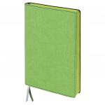 Бизнес-блокнот BRAUBERG "Tweed", А5 148x213 мм, под ткань, линия, 128 л., зеленый, 110968
