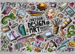 Design Art. Альбом для рисования (формат А4, офсет 160 гр., 50 страниц, евроспираль)