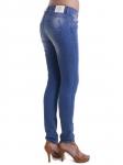 120029 джинсы женские 19395, Blue denim str., w. light