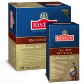 RISTON English Elite Tea 100 пак. черный с зеленым чай