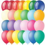 Воздушные шары, 100 шт., М12/30 см., ассорти, пастель+декор, 4607028763304
