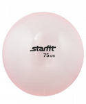 Мяч гимнастический GB-105 75 см, прозрачный, розовый
