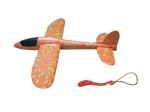DE 0456 Планер малый с пусковым механизмом, размах крыла 36 см (оранжевый) (Small hand throwing plane with rubber band (orange))