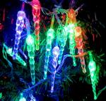 Рождественская гирлянда "Сосулька" 4,5 м (28 лампочек) цветная