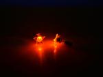 Светящиеся светодиодные серьги - гвоздики Звезда 1 шт