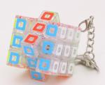 Кубик Рубика-брелок прозрачный