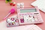 Калькулятор с ручкой + блокнот Hello Kitty - 2028