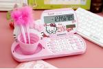 Калькулятор со стаканом для ручек Hello Kitty - XD1106