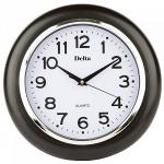 DT-0091 Часы настенные d29см (10), цвет: черный
