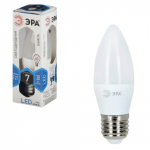 Лампа светодиодная ЭРА, 7(60)Вт, цоколь E27,свеча, холодн. бел., 30000ч, LED smdB35-7w-840-E27