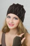 Шапка женская "Стразовый дождь"