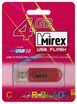 Флэш-диск USB 4GB Mirex ELF RED (ecopack)