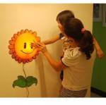 3D Светильник-ночник детский с наклейками_Цветок NO-NY003