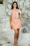 Сорочка ночная женская, мод. 434 Котик,трикотаж