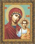 Наборы для вышивания крестом 'Золотое руно' ПИ-001 Казанская икона Божьей Матери 25,5х33,5 см