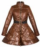 Пальто женское Нади шоколадная плащевка С 0037