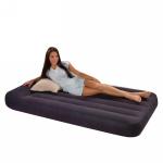 Матрас надувной Twin Pillow 99*191*30 см, цв.синий, встр. насос 220V Intex (66779)