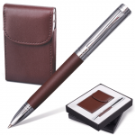 Набор GALANT "Prestige Collection": ручка, визитница, т. коричневый, подар.кор., 141372