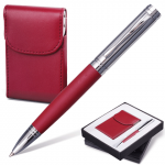 Набор GALANT "Prestige Collection": ручка, визитница, бордовый, подар.кор., 141373