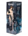 Satico YURIMOTO Мочалка массаж.ДЛЯ МУЖЧИН средняя жесткость 28*100см черная