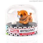 MIOSHI active Игрушка и/к "Футболист" (8 см,  многофункц., свет, звук, мяч, аккум., бат., коричн.)