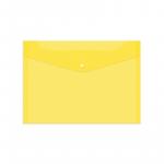 Пaпка-конверт на кнопке А4, 120мкм, желтая, Fmk12-2 / 220894