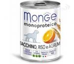 Monge Dog Monoproteico Fruits консервы для собак паштет из индейки с рисом и цитрусовыми 400 г