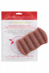 Спонж для мытья тела 6 Wave Body Konjac Sponge Red Clay