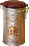 AKBAR Gold черный листовой чай, 225 г, ж/б