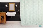 Занавеска (штора) для ванной комнаты тканевая 180x180 см Petal blue