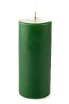 Свеча пеньковая, 7х17 см, зелёная, время горения 50 ч (кор 16 шт)