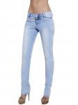 120037 джинсы женские 19419, Blue denim str., w. light