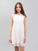 130501 платье женское 13595, Crepe Chiffon, off-white