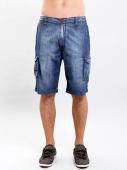 130658 шорты мужские 08113/KR, Blue denim, w.medium