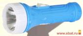Фонарь Ultraflash ручной "эконом" 828-TH (3xG10 в компл.) 1св/д, голубой/пластик, BL