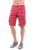 130645 шорты мужские 0894, Cotton Twill, red check