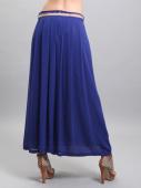 130512 юбка женская 13217, Crepe Chiffon, blue