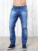 230694 джинсы мужские 09482, Blue denim, w.medium