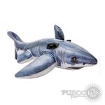 Игрушка для плавания верхом GREAT WHITE SHARK RIDE-ON 172*106 см  Акула Intex (57525)