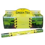 Благовония Sarathi, четырехгранники, Зелёный чай (Green Tea) (кор 50 блок)